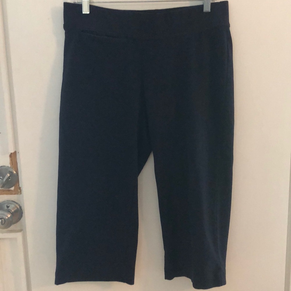 Land’s End Navy Elastic Waist Crop Pants